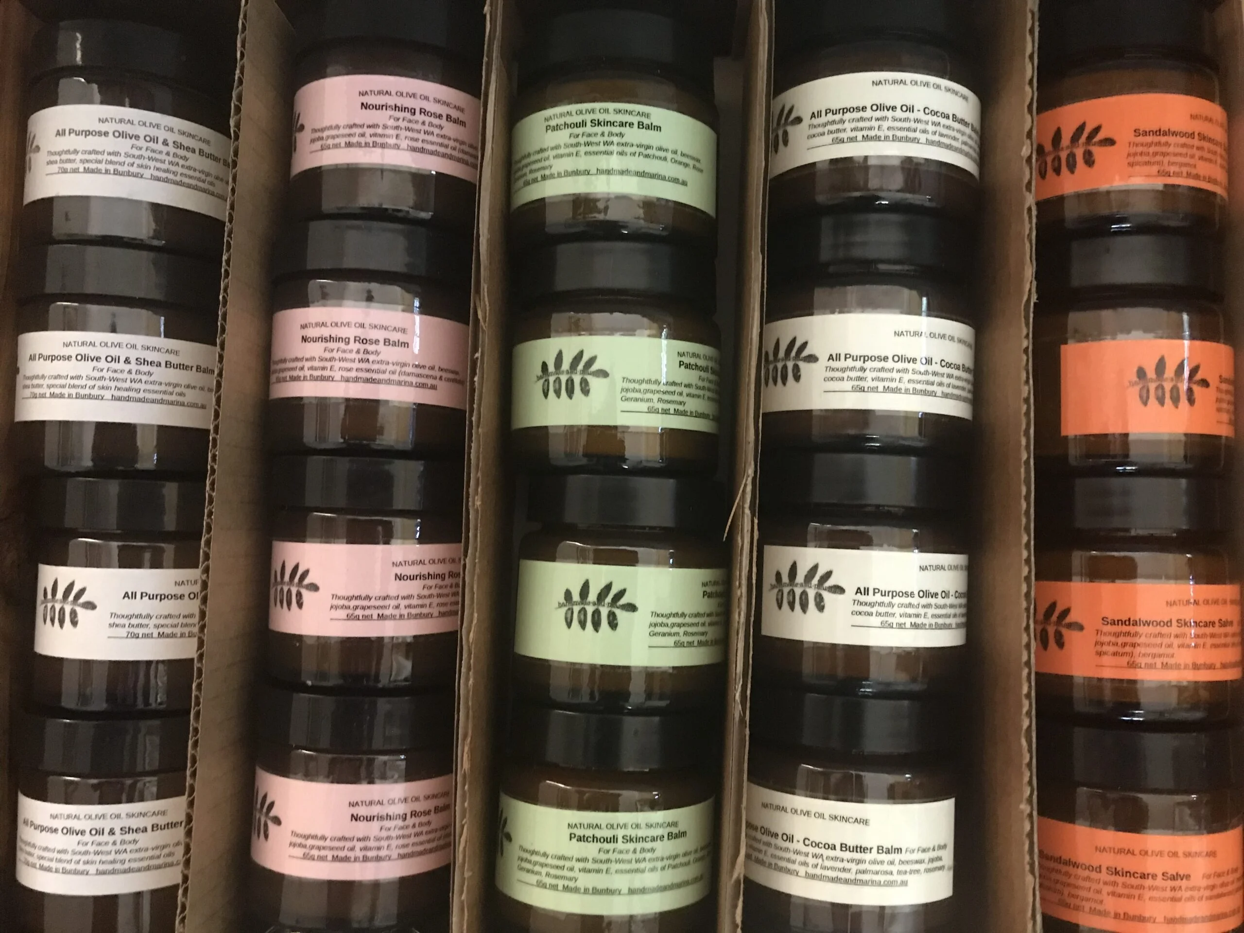 Natural Olive Oil Balms DRY SKIN CARE