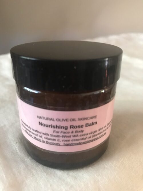Natural Olive Oil Balms DRY SKIN CARE - Nourishing Rose Balm
