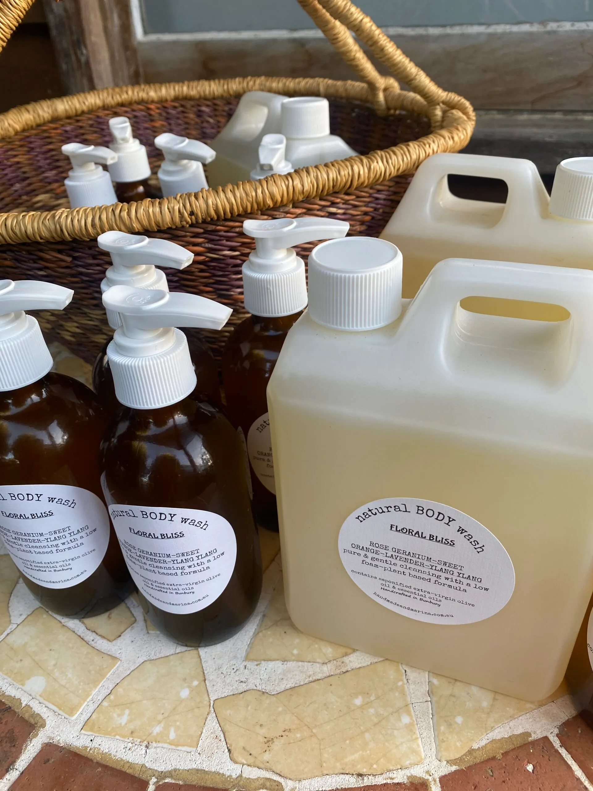 Liquid Castile Soap for hands & body (with pure essential oils)