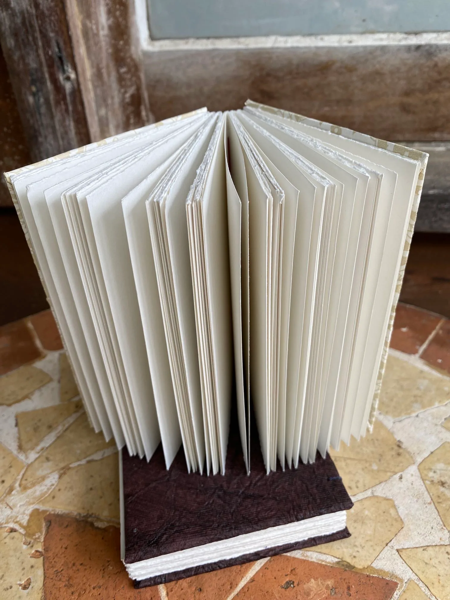Handmade Coptic journal ( classic printed medium A6) - Image 2