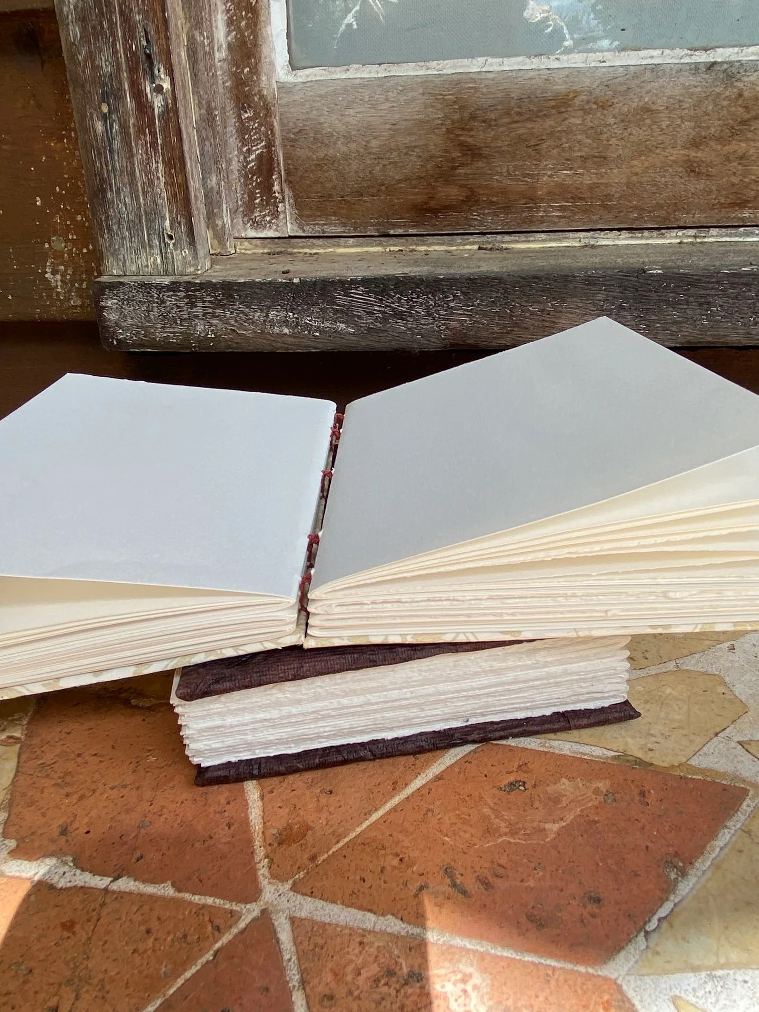Handmade Coptic journal ( classic printed medium A6) - Image 4
