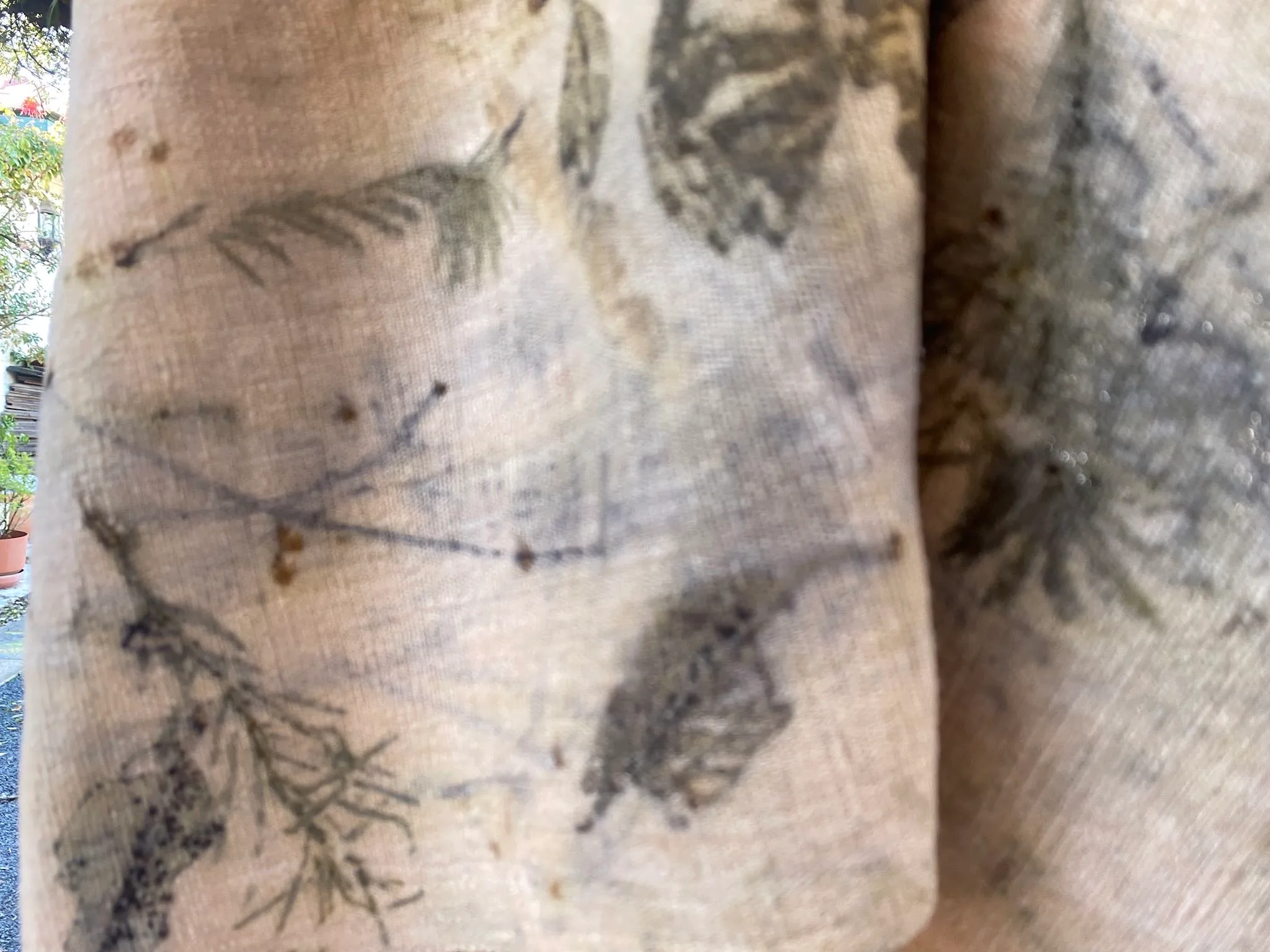 Eco-dyed Eri Silk Scarf - Image 3