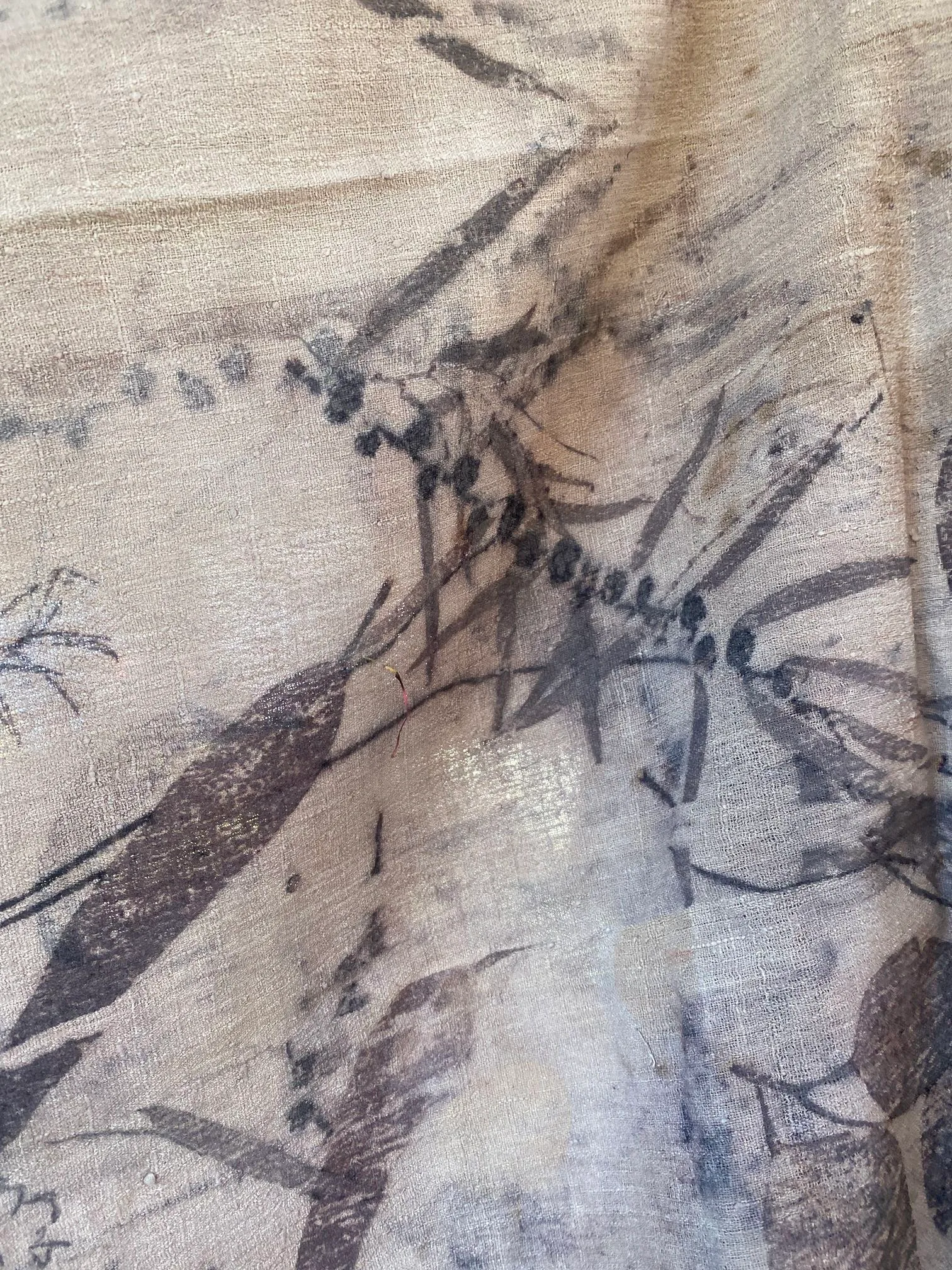 Eco-Dyed Silk Shawl/Scarf - Image 5